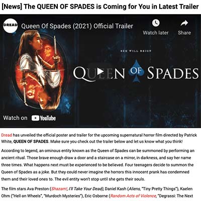 [News] The QUEEN OF SPADES is Coming for You in Latest Trailer